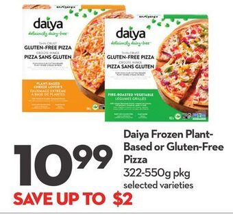 Longo's Daiya frozen plant-based or gluten-free pizza offer
