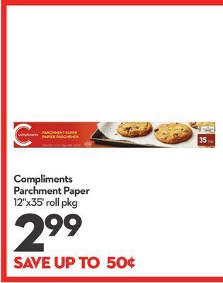 Longo's Compliments parchment paper offer