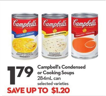 Longo's Campbell's condensed or cooking soups offer