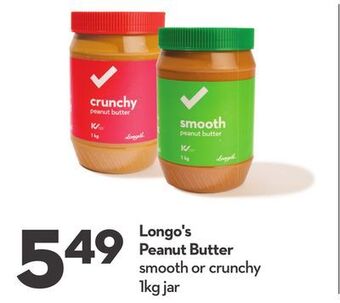 Longo's Longo's peanut butter offer