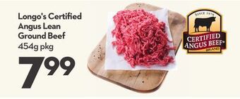 Longo's Longo's certifi ed angus lean ground beef offer