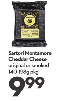 Longo's Sartori montamore cheddar cheese offer
