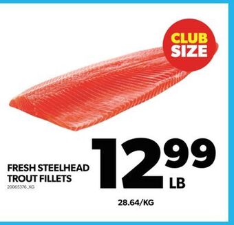 Real Canadian Superstore Fresh steelhead trout fillets offer
