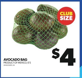 Real Canadian Superstore Avocado bag, 6's offer