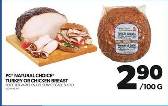 Real Canadian Superstore Pc natural choice turkey or chicken breast offer