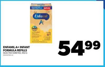 Real Canadian Superstore Enfamil a+ infant formula refills, 992 g offer