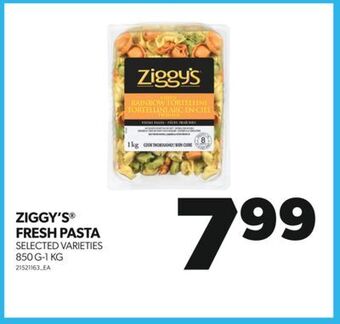 Real Canadian Superstore Ziggy's fresh pasta, 850 g-1 kg offer