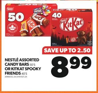 Real Canadian Superstore Nestlé assorted candy bars, 50's or kitkat spooky friends, 40's offer