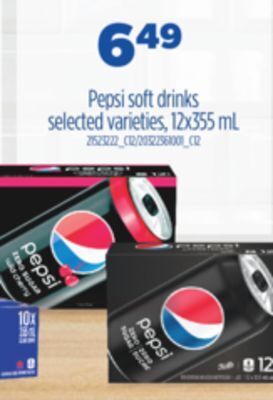 Real Canadian Superstore Pepsi soft drinks, 12x355 ml offer