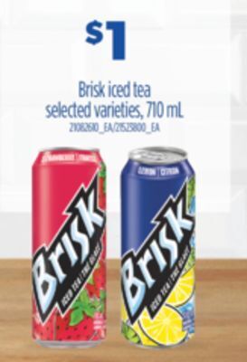 Real Canadian Superstore Brisk iced tea, 710 ml offer