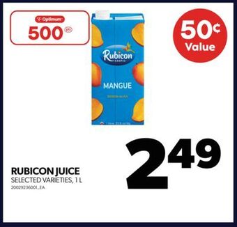 Real Canadian Superstore Rubicon juice, 1 l offer