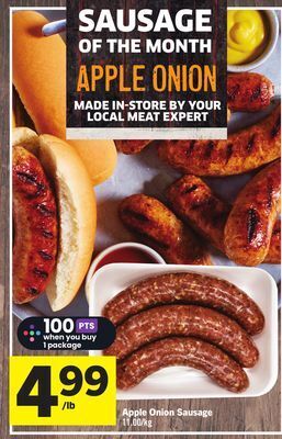 Foodland Apple onion sausage offer