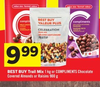 Foodland Best buy trail mix 1 kg or compliments chocolate covered almonds or raisins 900 g offer