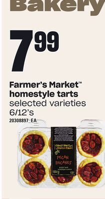 Independent Grocer Farmer's market homestyle tarts, 6/12's offer