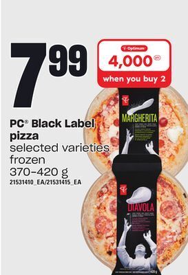 Independent Grocer Pc black label pizza, 370-420 g offer