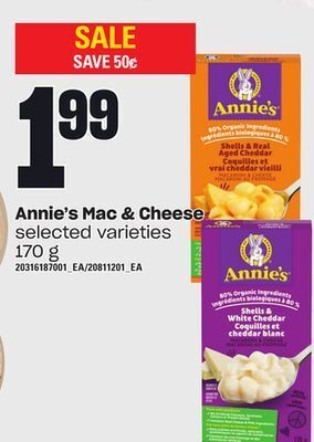 Independent Grocer Annie's mac & cheese, 170 g offer