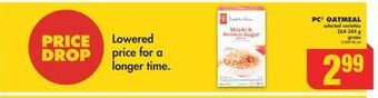 No Frills Pc oatmeal, 264-344 g offer