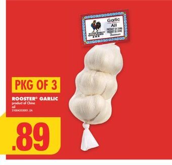 No Frills Rooster garlic, pkg of 3 offer