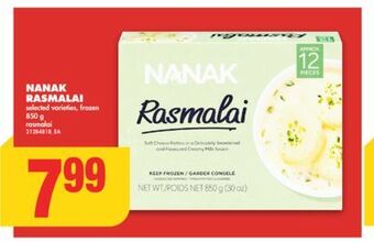 No Frills Nanak rasmalai, 850 g offer
