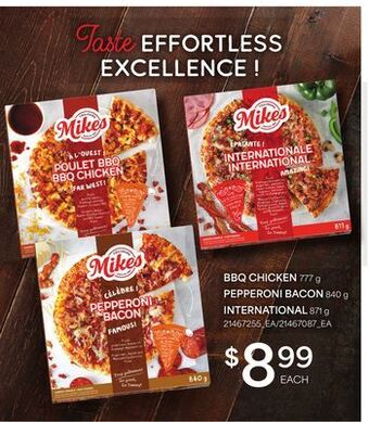 Loblaws Bbq chicken, 777 g pepperoni bacon, 840 g international, 871 g offer