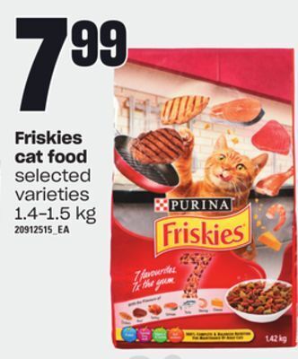Loblaws Friskies cat food, 1.4-1.5 kg offer