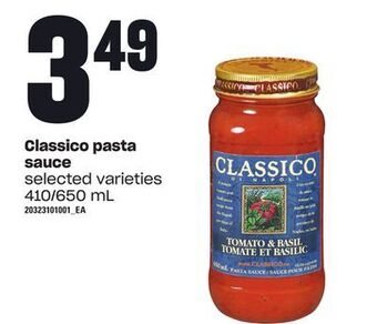 Loblaws Classico pasta sauce, 410/650 ml offer