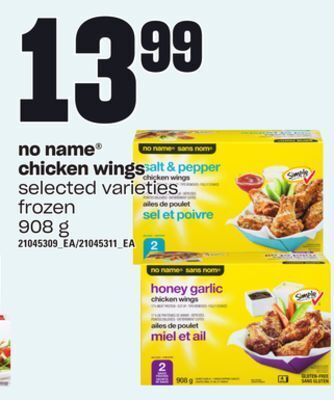 Loblaws No name chicken wings, 908 g offer