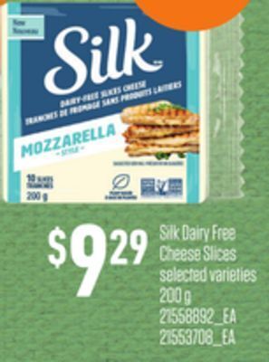 Loblaws Silk dairy free cheese slices offer