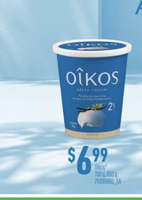 Loblaws Oikos 750 g, 650 g offer
