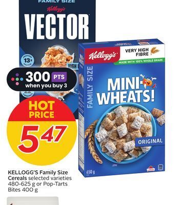 Sobeys Kellogg's family size cereals offer