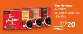 Loblaws Tim hortons k-cups, 12 & 10's offer