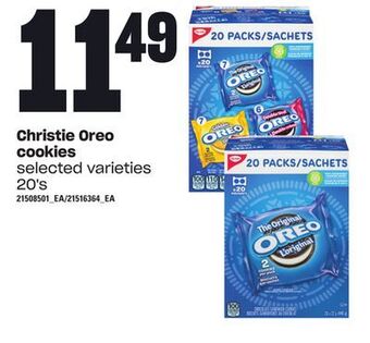 Loblaws Christie oreo cookies, 20's offer
