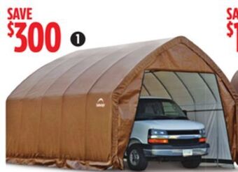 Canadian Tire Shelterlogic garage-in-a-box , alpine suv/truck shelter offer