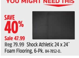 Canadian Tire Shock athletic 24 x 24 foam flooring, 6-pk offer