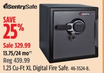 Canadian Tire Sentry 1.23 cu-ft xl digital fire safe offer