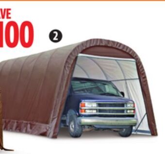 Canadian Tire Garage-in-a-box suv/truck shelter offer