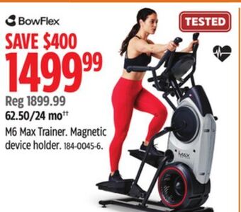 Canadian Tire Bowflex m6 max trainer offer