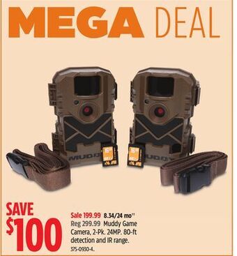 Canadian Tire Muddy game camera, 2-pk offer