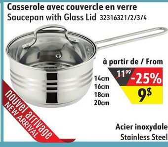 Sushi Shop Saucepan with glass lid offer