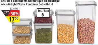 Sushi Shop 6pcs airtight plastic container set with lid offer