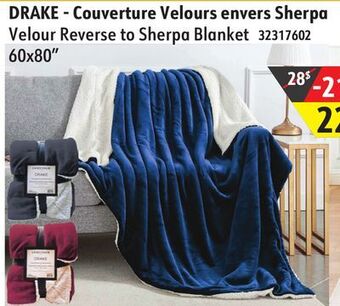 Sushi Shop Velour reverse to sherpa blanket offer