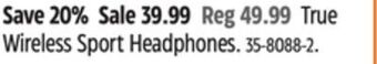 Canadian Tire True wireless sport headphones offer