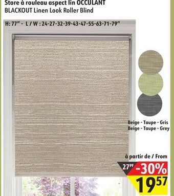Sushi Shop Blackout linen look roller blind offer