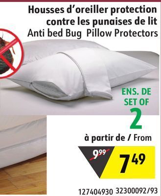 Sushi Shop Anti bed bug pillow protectors offer