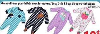 Sushi Shop Baby girls & boys sleepers with zipper offer