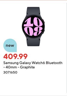 Staples Samsung galaxy watch6 bluetooth - 40mm - graphite offer