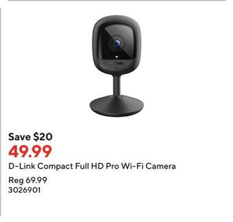Staples D-link compact full hd pro wi-fi camera offer