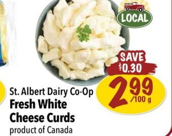 Farm Boy St. albert dairy co-op fresh white cheese curds offer