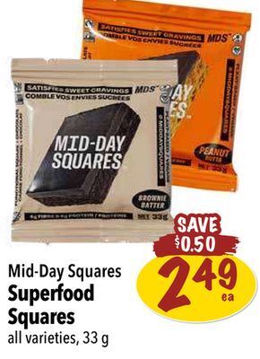 Farm Boy Mid-day squares superfood squares offer