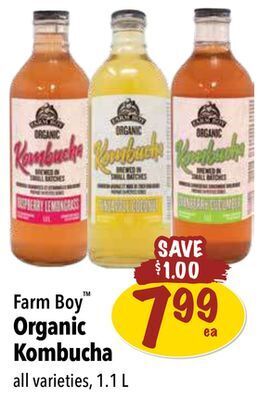 Farm Boy Farm boy organic kombucha offer